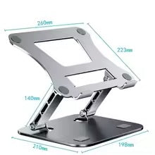 Aluminum Adjustable Laptop Stand – Portable & Ergonomic